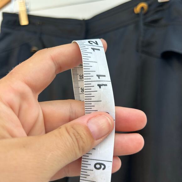 Orna Farho Georgette Silk Satin Sheer Cargo Joggers Pants Black 42 Size 10 - Picture 11 of 13